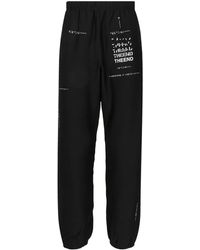 TAKAHIROMIYASHITA TheSoloist. - Slogan-Print Track Pants - Lyst