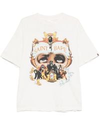 SAINT Mxxxxxx - X A Bathing Ape Generation Graphic-Print T-Shirt - Lyst