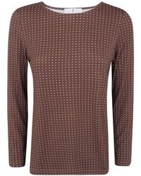 Whyci - Geometric-Print Long-Sleeve T-Shirt - Lyst
