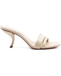 Gia Borghini - Stiletto Double-Strap Leather Sandals - Lyst