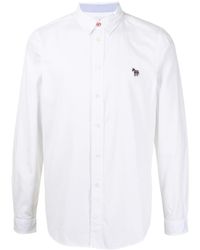PS by Paul Smith - Zebra-patch Organic-cotton Shirt - Lyst