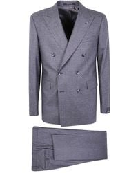 Tagliatore - Double-Breasted Wool Suit - Lyst
