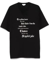 McQueen - T-Shirt Mit Text-Print - Lyst