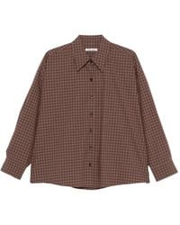 Cordera - Check-Pattern Button-Fastening Shirt - Lyst