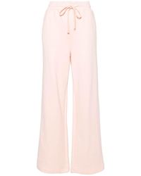 Twin Set - Wide-leg Logo-embroidered Track Pants - Lyst