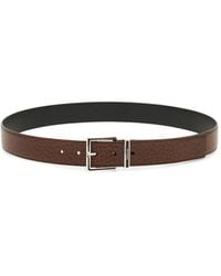 Ferragamo - スクエアバックル レザーベルト - Lyst