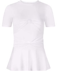 Nina Ricci - Bow Detailed T-shirt - Lyst