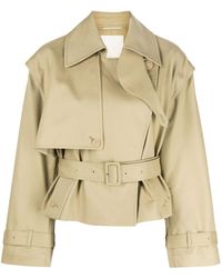 JNBY - Open-back Cropped Trench Coat - Lyst