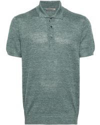 Corneliani - Speckle-knit Polo Shirt - Lyst