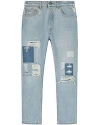 Palm Angels - Gerade Jeans im Distressed-Look - Lyst