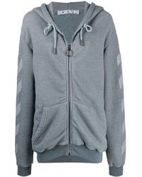 off white embroidered rose zip up hoodie