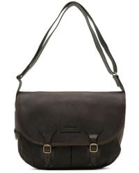 Barbour - Sacoche En Cuir À Boucles - Lyst