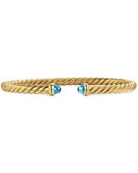 David Yurman - 18Kt Cablespira Topaz Cuff - Lyst