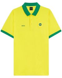 BOSS - Paddy Polo Shirt With Country Flag - Lyst