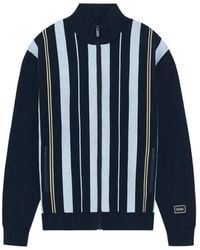 Drole de Monsieur - Striped Zip-Up Sweater - Lyst