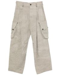 Ziggy Chen - Pantalon Sarouel À Poches Cargo - Lyst