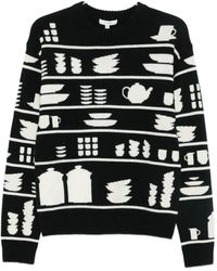 JW Anderson - Tableware-Pattern Crew-Neck Sweater - Lyst