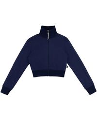 Area - Cropped Track Jacket - Lyst