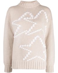Lorena Antoniazzi - Star-Print Knitted Jumper - Lyst