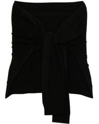 ROKH - Gebreid Vest Met Imitatie Mouwen - Lyst