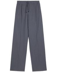 Tod's - Pinstripe-Pattern Drawstring Trousers - Lyst