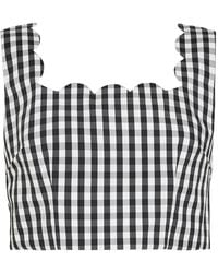 MILLY - Mia Crop Top - Lyst