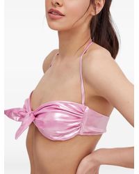 Pinko - Knot-Detailed Bikini Top - Lyst