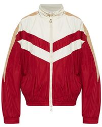 DSquared² - Chevron-Patterned High-Neck Bomber Jacket - Lyst