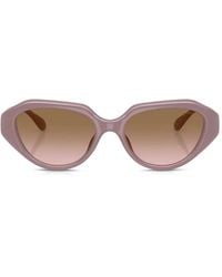 COACH - C Logo-Plaque Geometric-Frame Sunglasses - Lyst