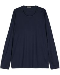 Corneliani - Round-neck Silk T-shirt - Lyst