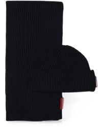 DSquared² - Gerippter Strickschal Mit Beanie - Lyst