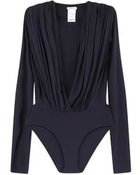 Amazuìn - Body Drapé Rasha À Col V - Lyst