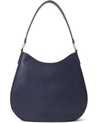 Ralph Lauren - Embossed-Logo Shoulder Bag - Lyst