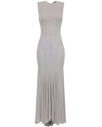 Elisabetta Franchi - Jersey Flared Midi Dress - Lyst