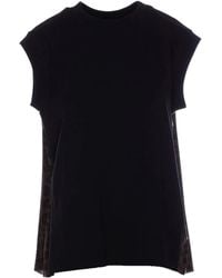 Sacai - Leopard-Print T-Shirt - Lyst