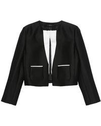 Tom Ford - Wool Silk Radzimir Spencer Jacket With Contrast Details - Lyst