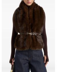 Manière De Voir - Veste Portefeuille Greta En Fourrure Ceinturée Avec Pochette - Lyst