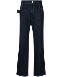 Bottega Veneta - Contrast-stitching Straight-leg Jeans - Lyst