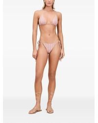 Devon Windsor - Charlie Tassel-Detail Striped Bikini Bottoms - Lyst