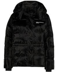 KARL LAGERFELD - Hooded Puffer Jacket - Lyst