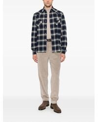 Barba Napoli - Check-Pattern Western-Style Shirt - Lyst