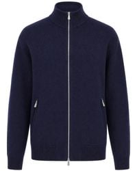 Brunello Cucinelli - Vest Met Rits En Geribbelde Afwerking - Lyst