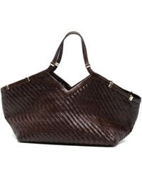 Benedetta Bruzziches - Large Usha The Greatest Woven-Design Tote Bag - Lyst