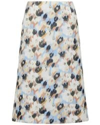 Marni - Duchesse Skirt With Secret Bouquet Print - Lyst