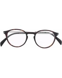 David Beckham - Tortoiseshell-Effect Round-Frame Glasses - Lyst