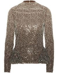 ROTATE BIRGER CHRISTENSEN - Top Con Peplum - Lyst