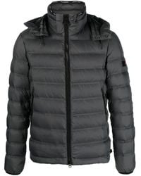 Peuterey - Logo-Patch Quilted Hooded Jacket - Lyst