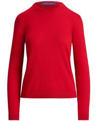 Ralph Lauren - Ribbed Crew-Neck Cashmere Sweater - Lyst
