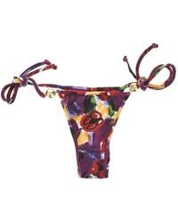 Reina Olga - Carioca Floral-Print Bikini Bottoms - Lyst