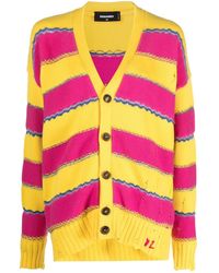 DSquared² - Cardigan Con Scollo A V - Lyst